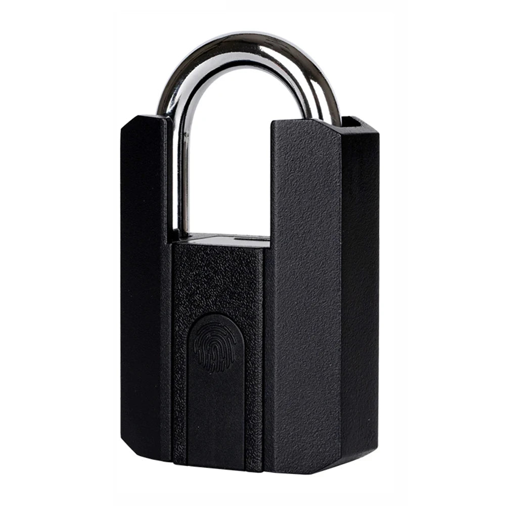 Black padlock on a white background