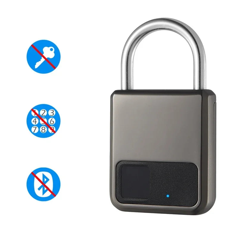 Smart lock with electronic components on a white background